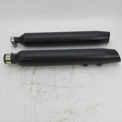 Pair of Harley Davidson OEM Blk Mufflers 17+ Touring 64900766A 6490076