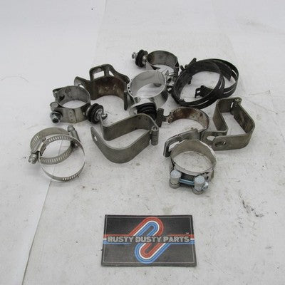 Mixed Lot of Harley Davidson Exhaust Muffler Clamps