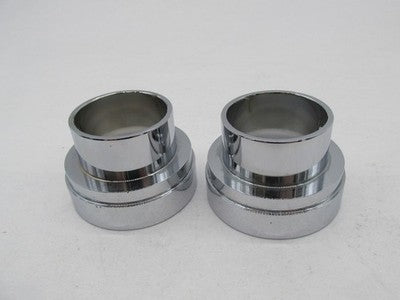 Pair of Harley Davidson Genuine NOS Chrome Exhaust Muffler Tips End Ca