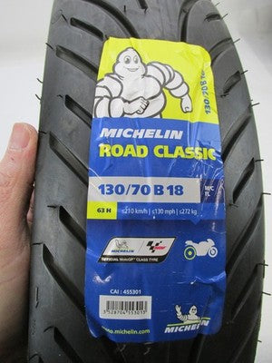 Michelin NOS Drag Specialty Tire Rear 130/70B18 Road Classic 0306-0833