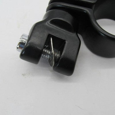 Pair of Genuine Kuryakyn Black Highway Peg Mounts w/ 1.25" Magnum Clam