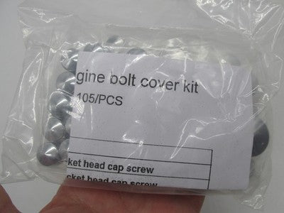 Drag Specialties NOS Deluxe Complete Bolt Cover Kit for Harley, Chrome