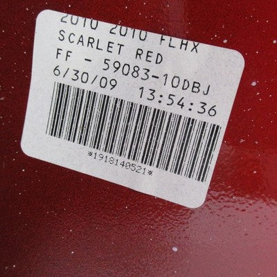 Harley OEM 2010 Touring Street Glide FLHX Front Fender Scarlet Red 590
