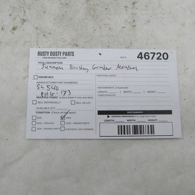 Sunnen Bushing Grinder Mandrel SL540 .540"-.600" PHG-173