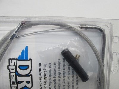 Drag Specialties Harley Davidson 41.5" Stainless Braided Idle Cable 06