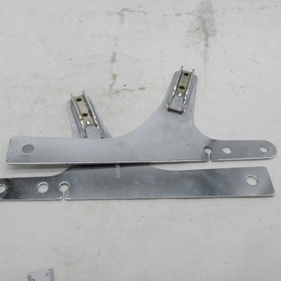 Pair of Harley Davidson OEM Chrome Sissy Bar Side Plates 96-05 Dyna FX