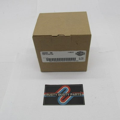 Harley Davidson Genuine NOS Chrome Fork Slider Cap Softail Deuce 46000