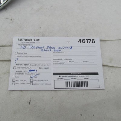 Harley Davidson Genuine OEM Left-Side Chrome Buckshot Mirror 92096-05