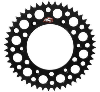 Renthal Ultralight Rear Sprocket 46T Black 441U-520-46GPBK