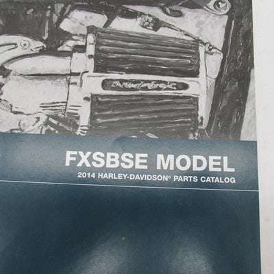 Harley Davidson Genuine 2014 FXSBSE Model Parts Catalog Manual 99458-1