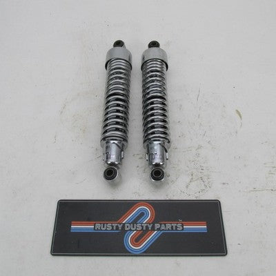 Pair of Harley Davidson OEM Chrome Springs Rear Shocks Sportster 1989+