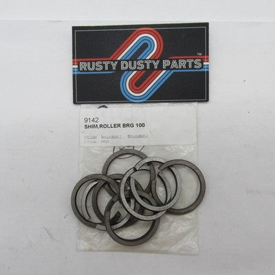 Lot of 9 Harley-Davidson OEM NOS .100 Roller Bearing Shims 9142