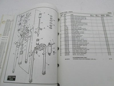 Harley-Davidson Official Factory 1993 1340 Models Parts Catalog 99450-