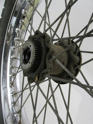 BSA A65 A50 Chrome Spoke Spoked Rear Quick Wheel w/ Challenger Tire 11