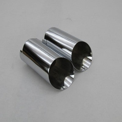 Harley Davidson OEM NOS Chrome Slash Cut Exhaust Tips 1978+ FL FLH 654