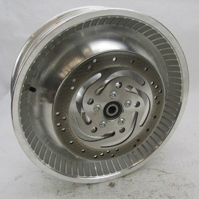 Harley OEM NOS Softail Deuce 17x4.5" Rear Wheel w/ Pulley & Rotor 4107