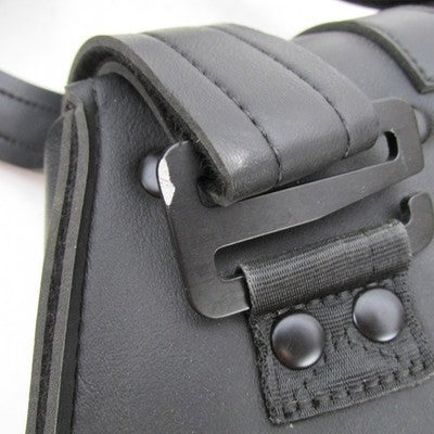 Pair of Genuine Harley OEM #1 Logo Black Compact Throw-Over Saddlebags