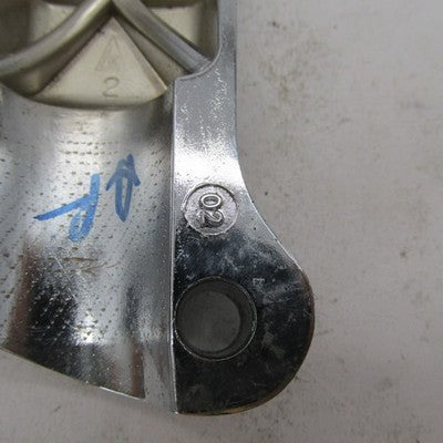Harley Davidson Genuine Chrome Bar Shield Logo Handlebar Riser Clamp 5