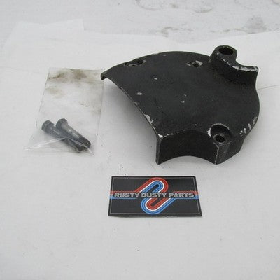 Harley OEM Ironhead Sportster Sprocket Kicker Cover Black w/ Bolts 348