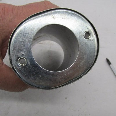 Pair of Harley Davidson OEM Chrome Cow Bells Upper Fork Slider Covers
