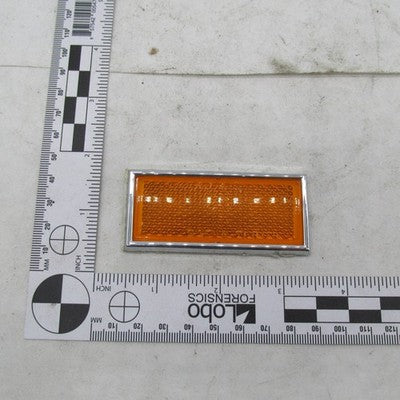 Harley Davidsn OEM Amber Fender Reflector Set Chrome Frame 1972+ Sprts