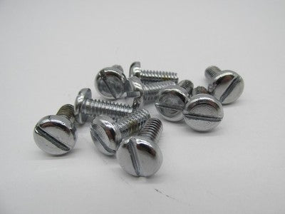 Lot of 10 Harley Davidson NOS 1/4"-20 x 5/8" Chrome Slotted Pan Head S