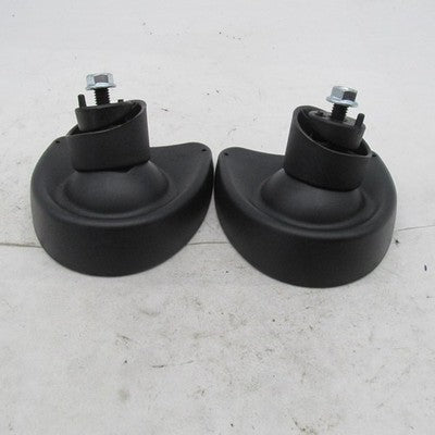 Pair of Harley Davidson OEM 14-25 Touring Batwing Fairing Mirrors Blac