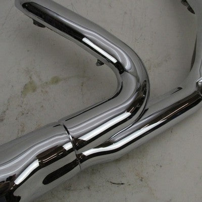Harley OEM Stock 23+ Touring Catalyst Headers w/ Chrome Heat Shields 6