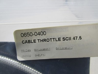 Magnum NOS 33218 Harley 47.5" Braided Throttle Cable, Chromite II 0650