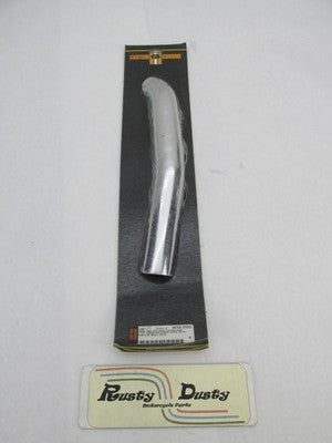 Harley Custom Chrome Front Heat Shield for Dyno Power Stagger Exhaust