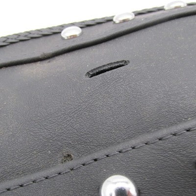 Mustang Harley 15" x 5" Studded Black Vinyl Fender Bib