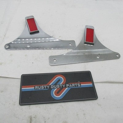 Pair Harley OEM Sissy Bar Side Plates Mount Brackets Softail 52787-00