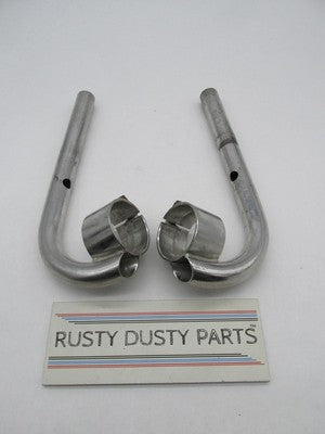 Custom Motorcycle Cafe Racer 54mm Fork Tube Clip-Ons Curved 1" Bars Ha