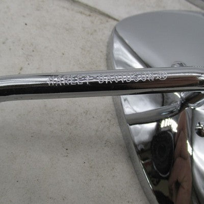 Pair of Harley OEM Chrome Short Stem Mirrors *1 is Cracked* 91875-88 9