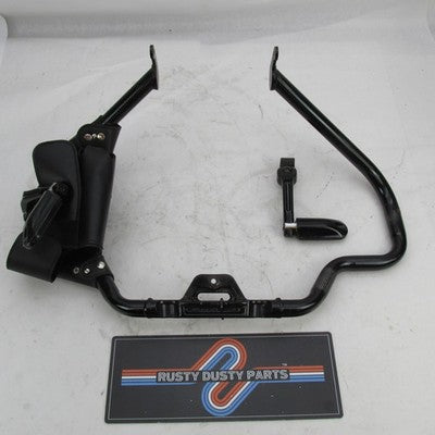 Harley OEM '18+ M8 Black Mustache Engine Guard 49000141 + Highway Pegs