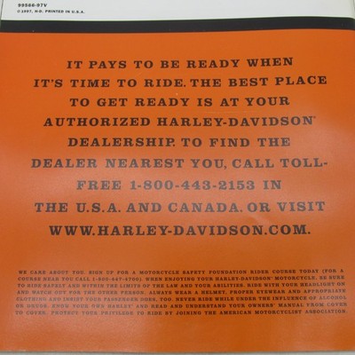 Harley Davidson 1997 Genuine Motor Accessories & Parts Catalog 99566-9