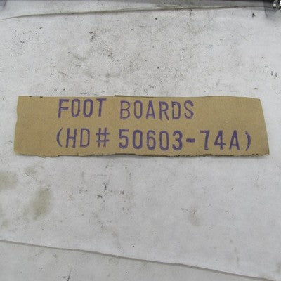 PAIR (2QTY) of Harley FLH FLT Floorboards Footboards Chrome 50603-74A