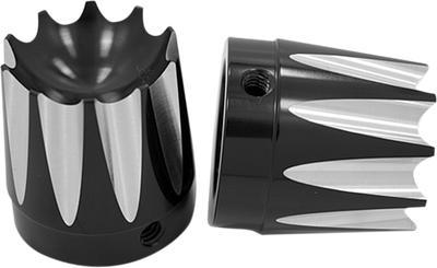 Avon Front Axle Nut Covers Black Excalibur AXL-EX-ANO-TOUR