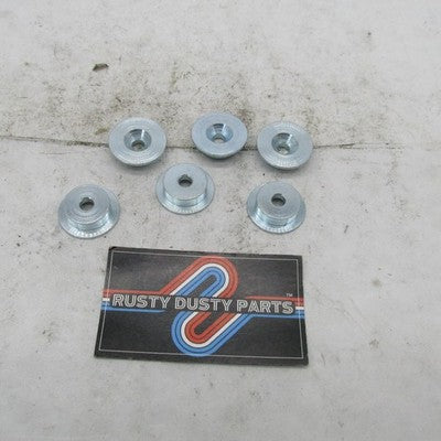 Lot of 6 Harley Davidson Solid CNC Countersunk 0.3" Handlebar Riser Bu
