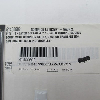 Harley Davidson OEM NOS Dominion LG Insert Bronze