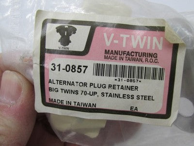 V-Twin NOS Harley BT Stainless Steel Alternator Plug Retainer Bracket