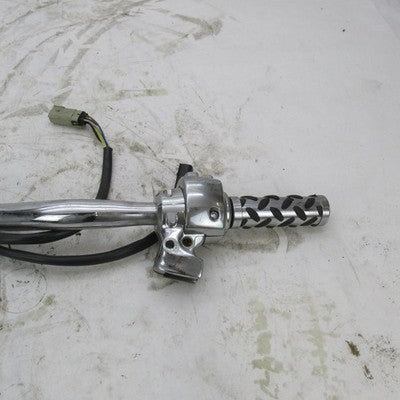 Harley 1.25" Fat Tapered Stepped Chrome 36" Handlebar w/ Switch Assemb