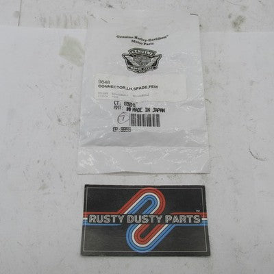 Lot of 2 Harley-Davidson OEM NOS Left-Hand Female Spade Terminal Conne