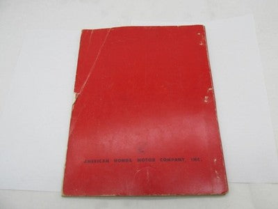 Honda Official Factory 1969 PC50A Motorcycle Parts Catalog