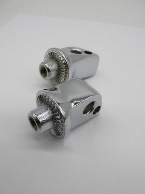 Kuryakyn NOS Harley Softail Chrome Splined Passenger Footpeg Adapters
