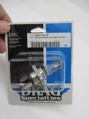 LOT of 2 Drag Specialties NOS Heavy Duty Halogen Bulbs H4 55/60W 2001-