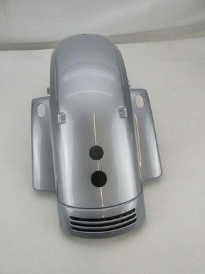 Harley NOS FHLXS Baracuda Silver Rear Fender w/ Fascia Light Bar 59500