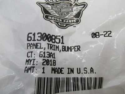 Harley-Davidson Genuine OEM NOS Bumper Panel Trim 61300851