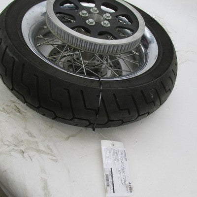 Harley OEM 06 Dyna Rear Smooth Laced 17x4.5" Wheel w/ Tire Rotor & 70T
