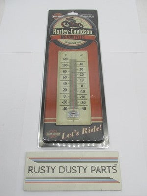 Harley-Davidson Genuine NOS Vintage Reproduction Tin Thermometer HDL-1